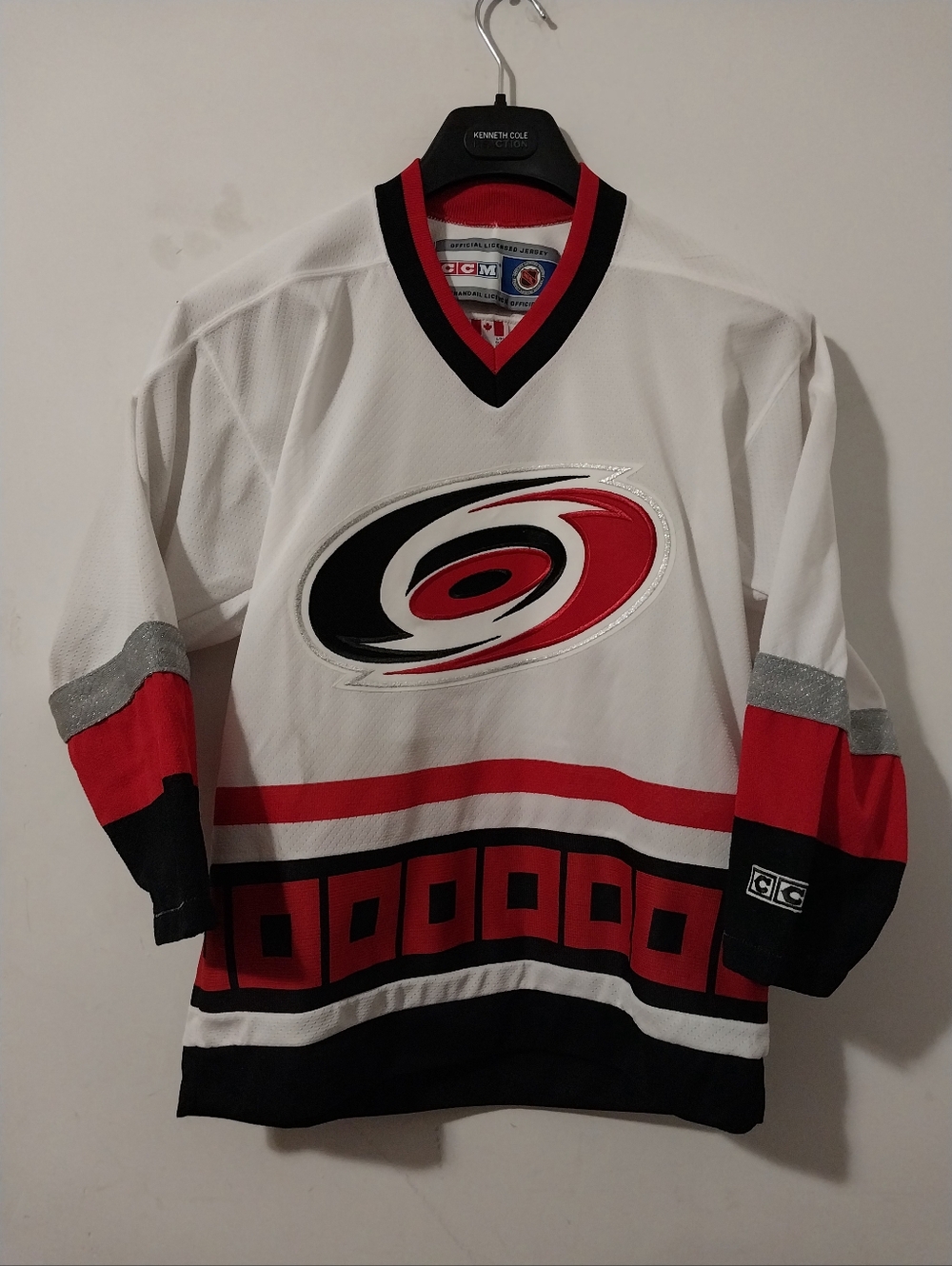 Ccm Carolina Hurricanes Home Jersey Size L/xl Youth